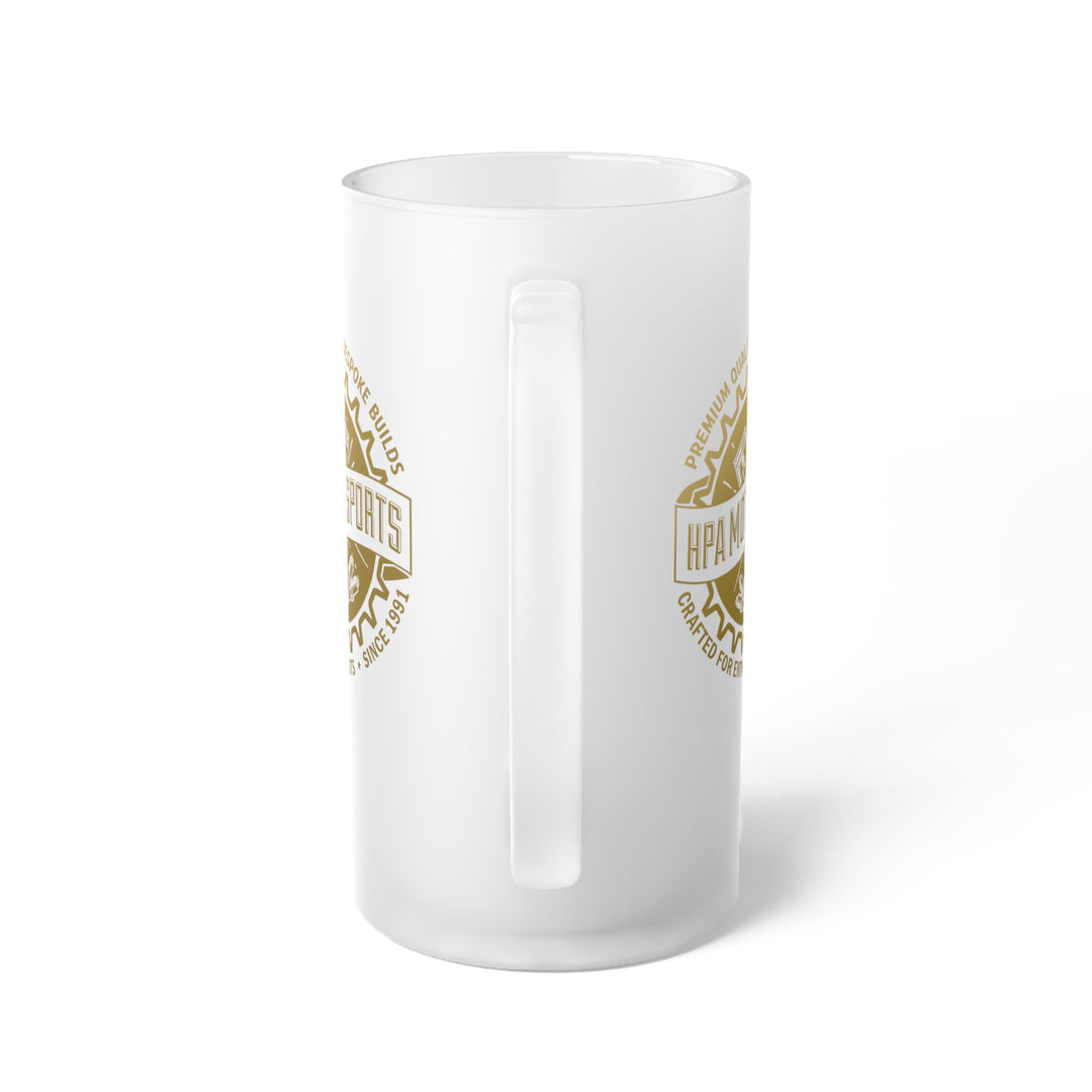 HPA Frosted Glass Beer Mug
