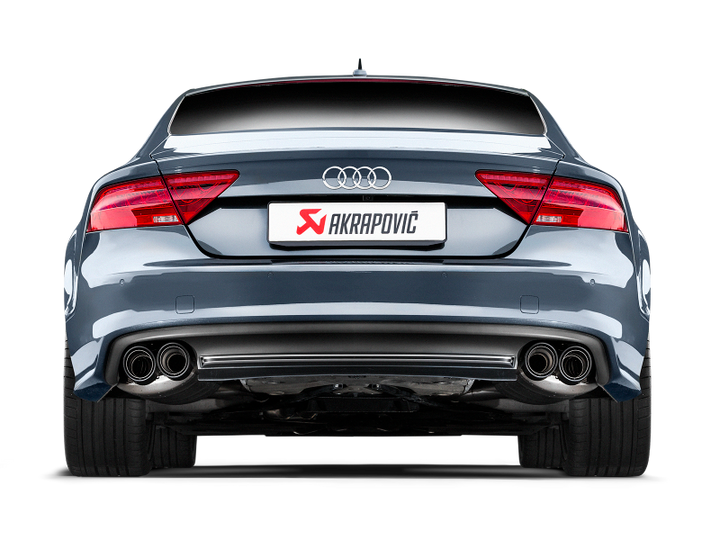 Akrapovic 13-17 Audi S6 Avant/Limousine (C7) Evolution Line Cat Back (Titanium) w/ Carbon Tips