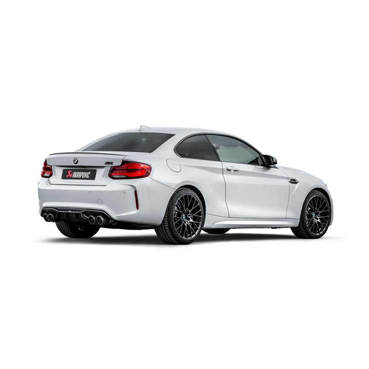 Akrapovic 2018+ BMW M2 Competition/M2 CS (F87N) Slip-On Line (Titanium) w/Carbon Fiber Tips