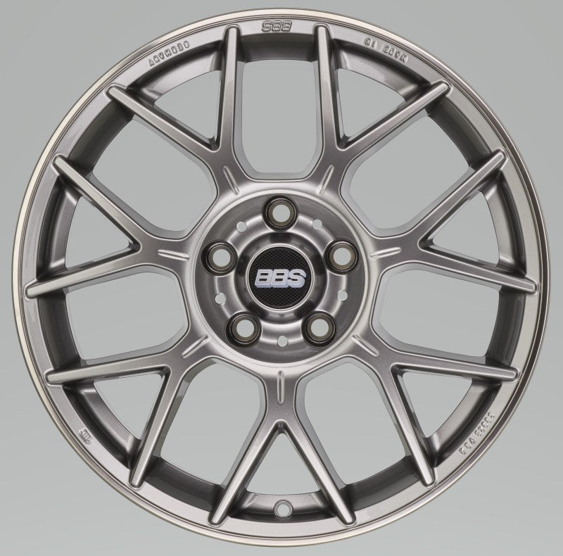 BBS XR 19x8.5 5x108 ET43 Platinum Gloss Wheel -70mm PFS/Clip