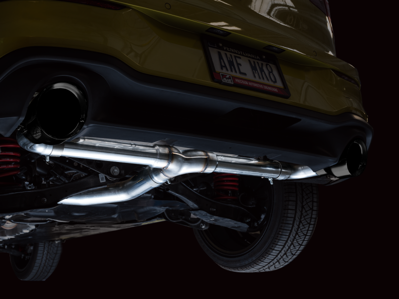 AWE 2022 VW GTI MK8  Track Edition Exhaust - Diamond Black Tips