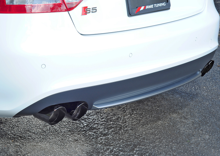 AWE Tuning B8 / B8.5 S5 Cabrio Touring Edition Exhaust - Resonated - Diamond Black Tips