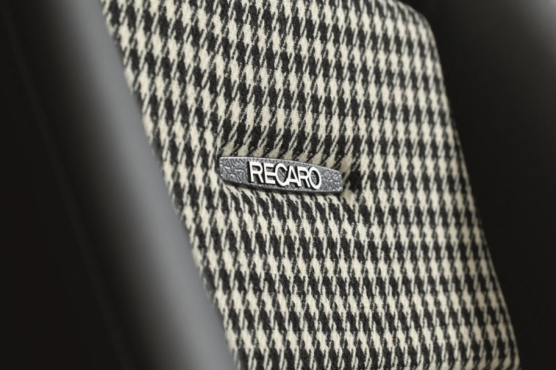 Recaro Classic Pole Position ABE Seat - Black Leather/Pepita Fabric