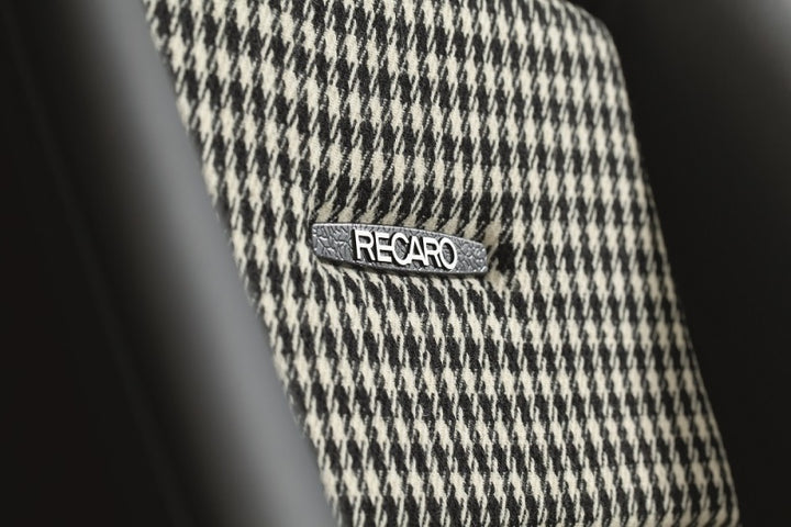 Recaro Classic Pole Position ABE Seat - Black Leather/Classic Checkered Fabric