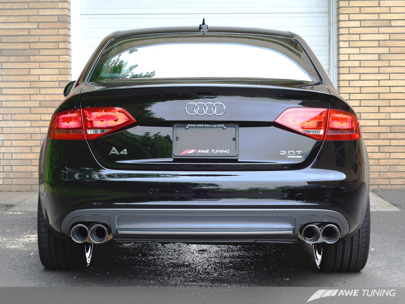 AWE Tuning Audi B8 A4 Touring Edition Exhaust - Quad Tip Polished Silv –  HPA Motorsports