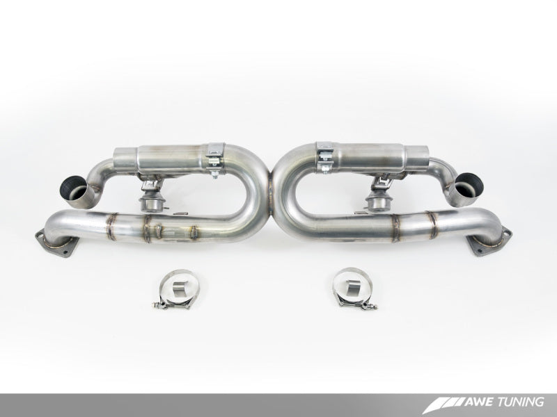 AWE Tuning Porsche 991 SwitchPath Exhaust for PSE Cars Diamond Black Tips