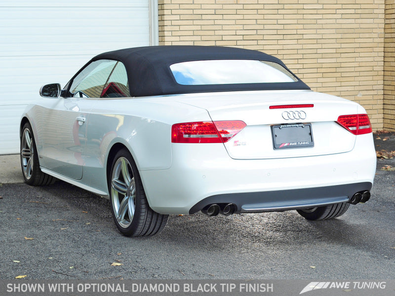 AWE Tuning B8 / B8.5 S5 Cabrio Touring Edition Exhaust - Resonated - Diamond Black Tips