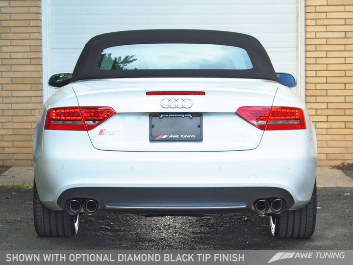 AWE Tuning B8 / B8.5 S5 Cabrio Touring Edition Exhaust - Resonated - Diamond Black Tips