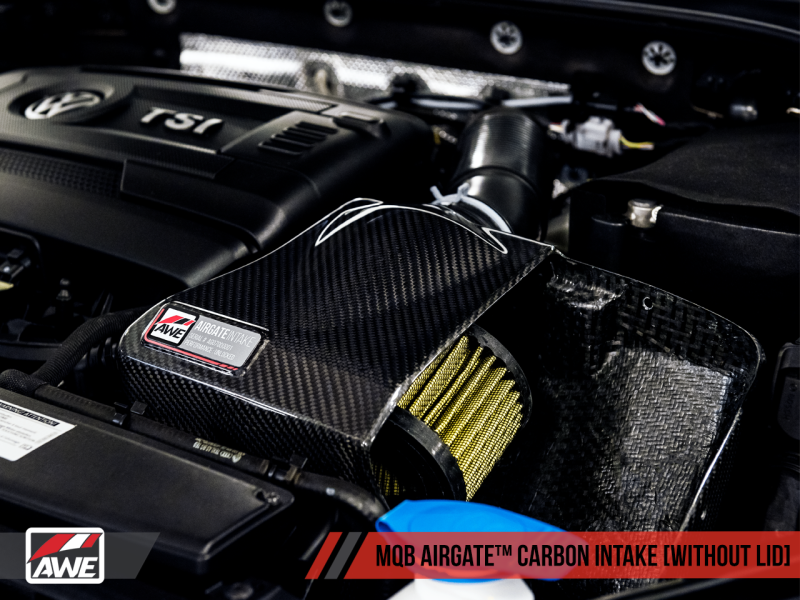 AWE Tuning Audi / Volkswagen MQB 1.8T/2.0T/Golf R Carbon Fiber AirGate Intake w/o Lid