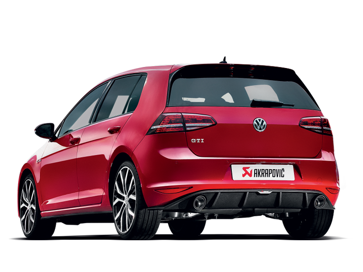 Akrapovic 13-17 Volkswagen Golf GTI (VII) Evolution Line w/ Cat (Titanium) w/ Carbon Tips