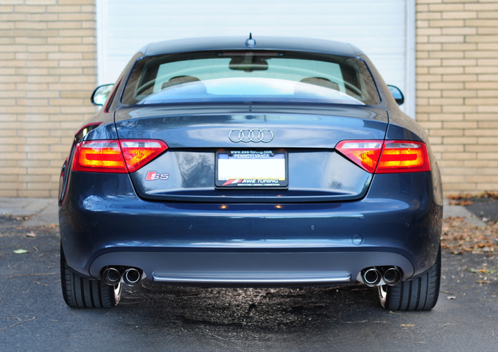 AWE Tuning Audi B8 S5 4.2L Touring Edition Exhaust System - Diamond Black Tips