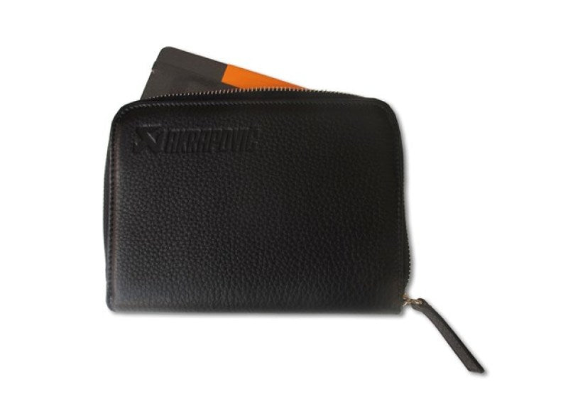 Akrapovic Leather Zip Notebook (S) black