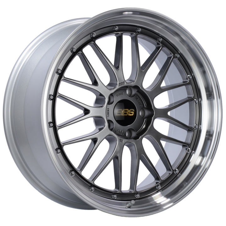 BBS LM 20x9 5x120 ET20 Diamond Black Center Diamond Cut Lip Wheel -82mm PFS/Clip Required
