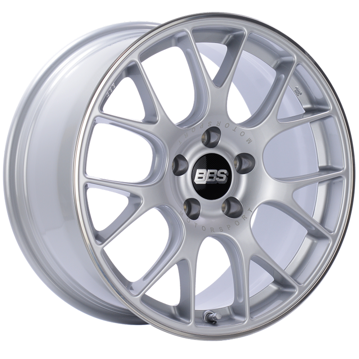 BBS CH-R 18x8 5x120 ET40 Brilliant Silver Polished Rim Protector Wheel -82mm PFS/Clip Required