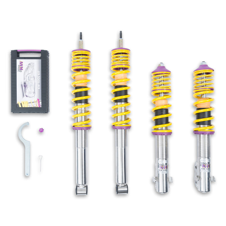 KW Coilover Kit V1 VW Golf III / Jetta III (1HXO); all incl. Cabrio (-02); 2WD; all engines