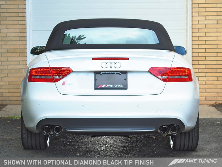 AWE Tuning B8 / B8.5 S5 Cabrio Touring Edition Exhaust - Resonated - Diamond Black Tips