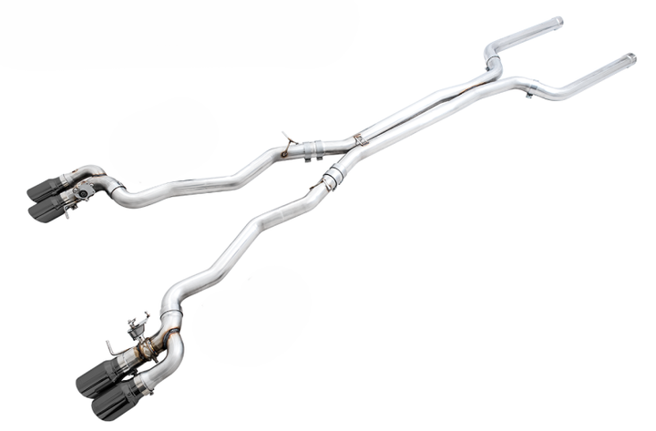 AWE Tuning 18-19 BMW F90 M5 SwitchPatch Cat-Back Exhaust- Black Diamond Tips