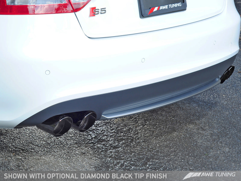 AWE Tuning B8 / B8.5 S5 Cabrio Touring Edition Exhaust - Resonated - Diamond Black Tips