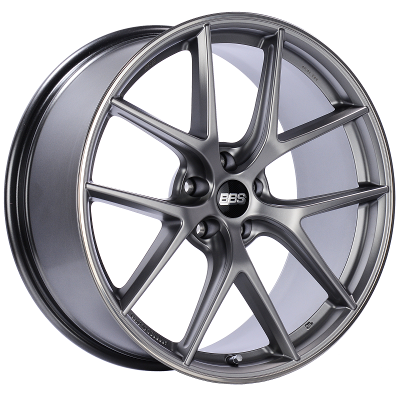 BBS CI-R 20x9.5 5x120 ET40 Platinum Silver Polished Rim Protector Wheel -82mm PFS/Clip Required