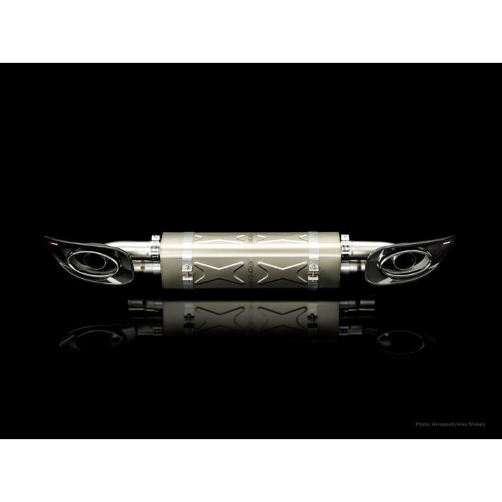 Akrapovic 10-13 Porsche 911 Turbo / Turbo S (997 FL) Slip-On Line (Titanium) w/ Titanium Tips