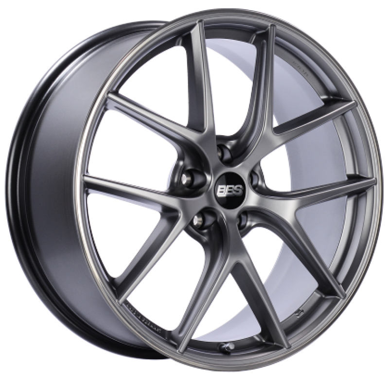 BBS CI-R 19x8.5 5x120 ET35 Platinum Silver Polished Rim Protector Wheel -82mm PFS/Clip Required