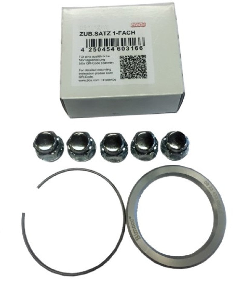 BBS PFS KIT - Ford Freestyle - Includes 82mm OD - 63.3mm ID Ring / 82mm Clip / Lug Nuts
