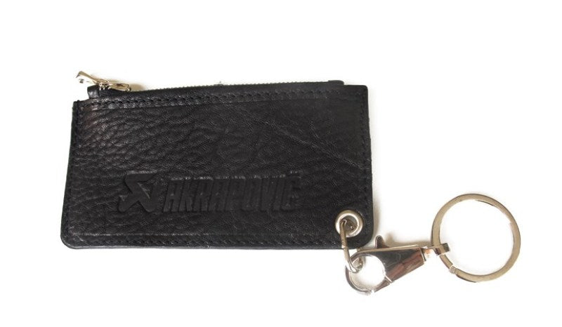 Akrapovic Leather Zip Keychain - black