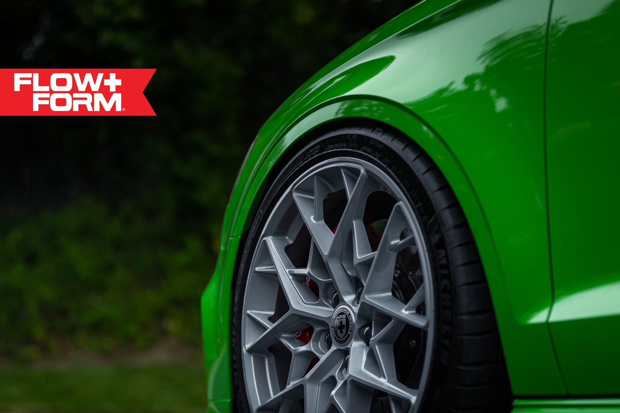 20インチアルミホイール HRE FLOWFORM FF10 サテンブラック タイヤ付 